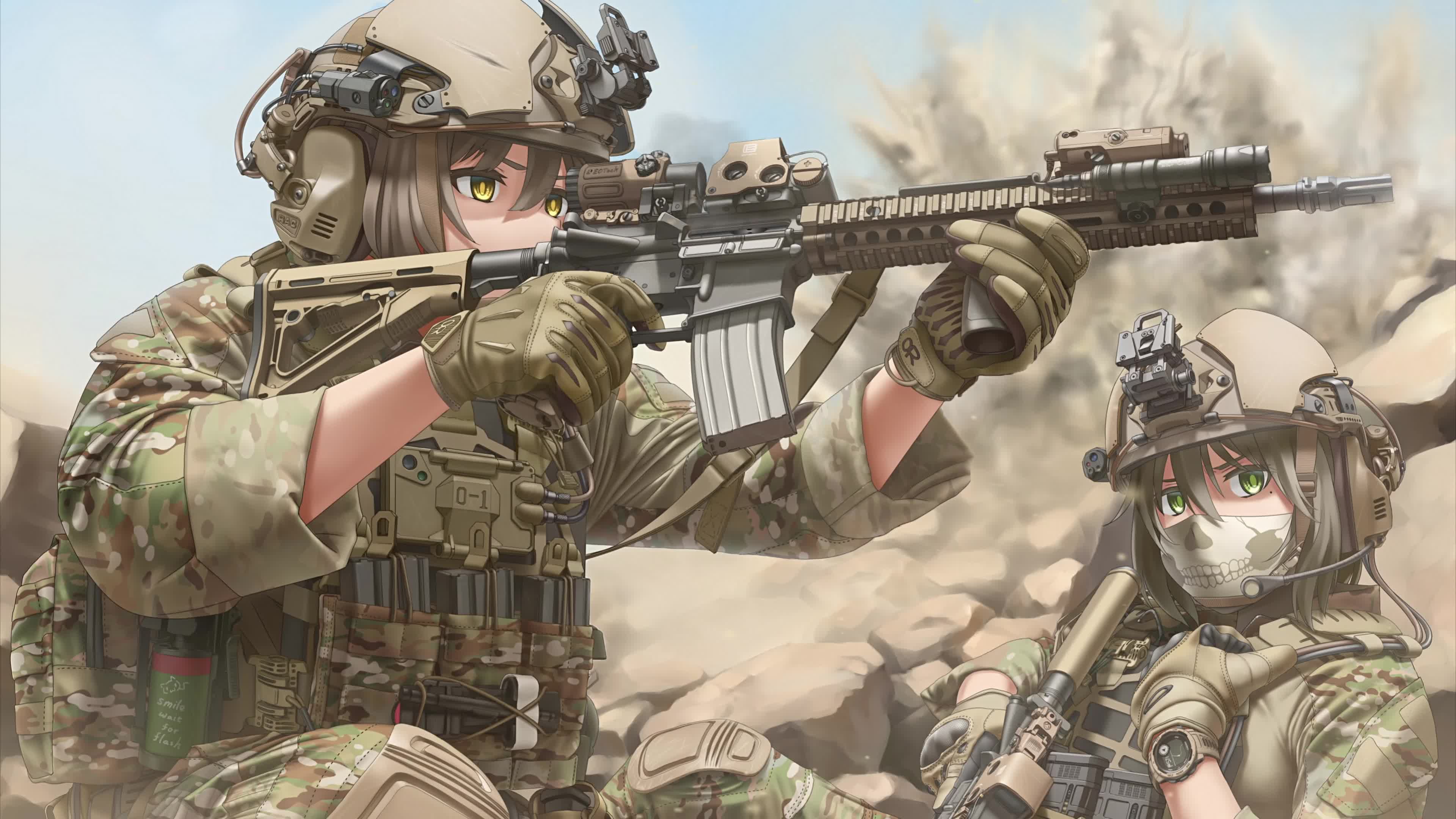 Danger close - Anime War Warrior Live Wallpaper