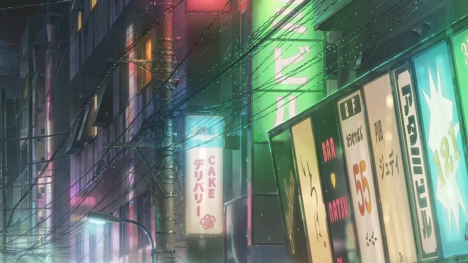 tenki no ko neon signs Live Wallpaper