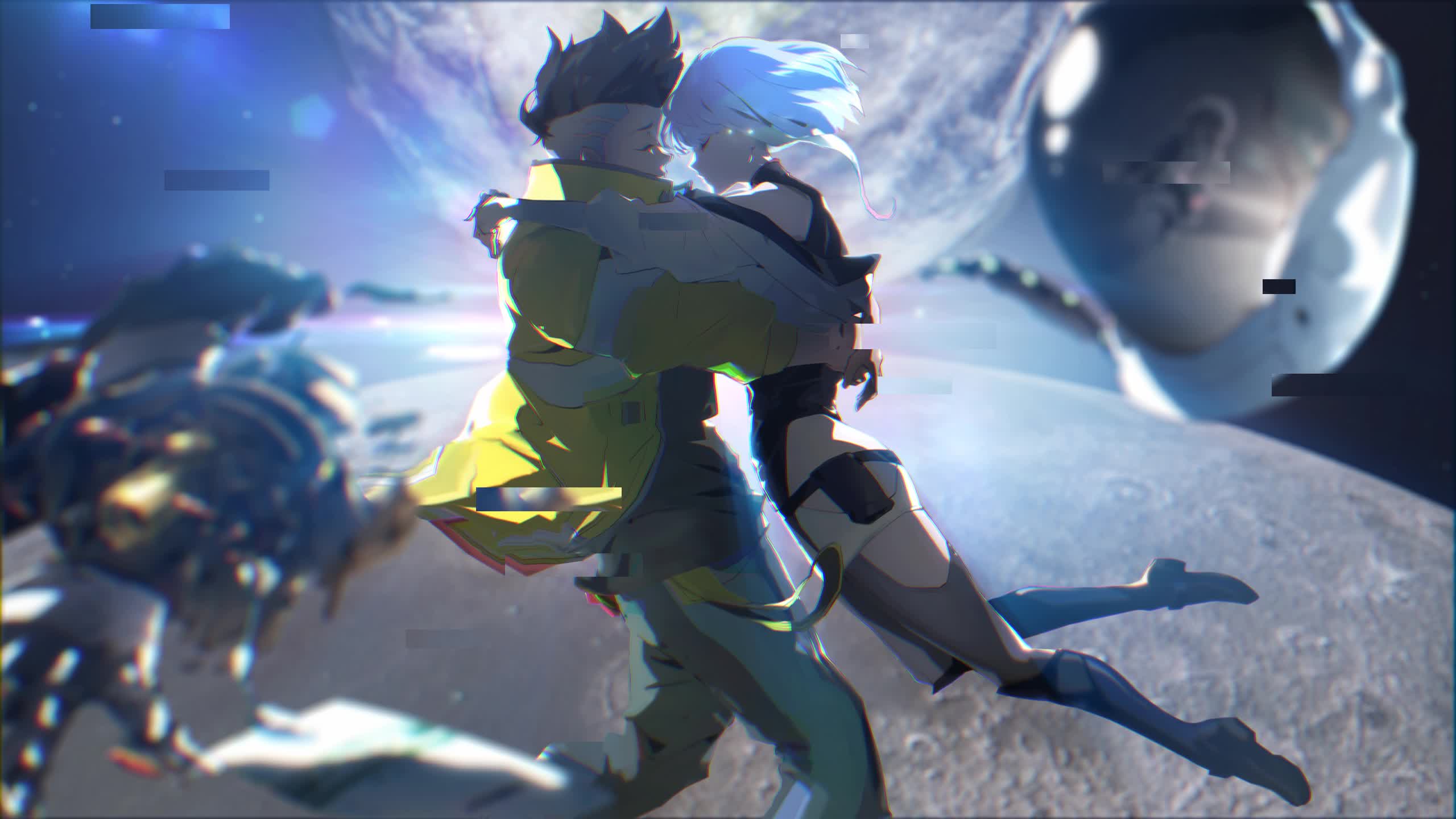 Cyberpunk Blade Hunters Lucy and David Live Wallpaper