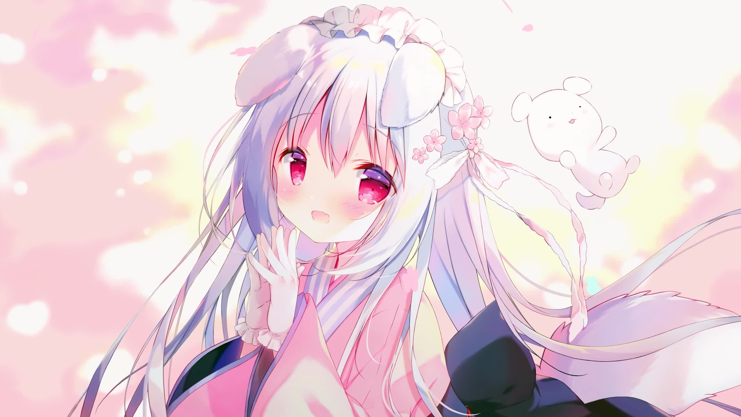 White loli Live Wallpaper