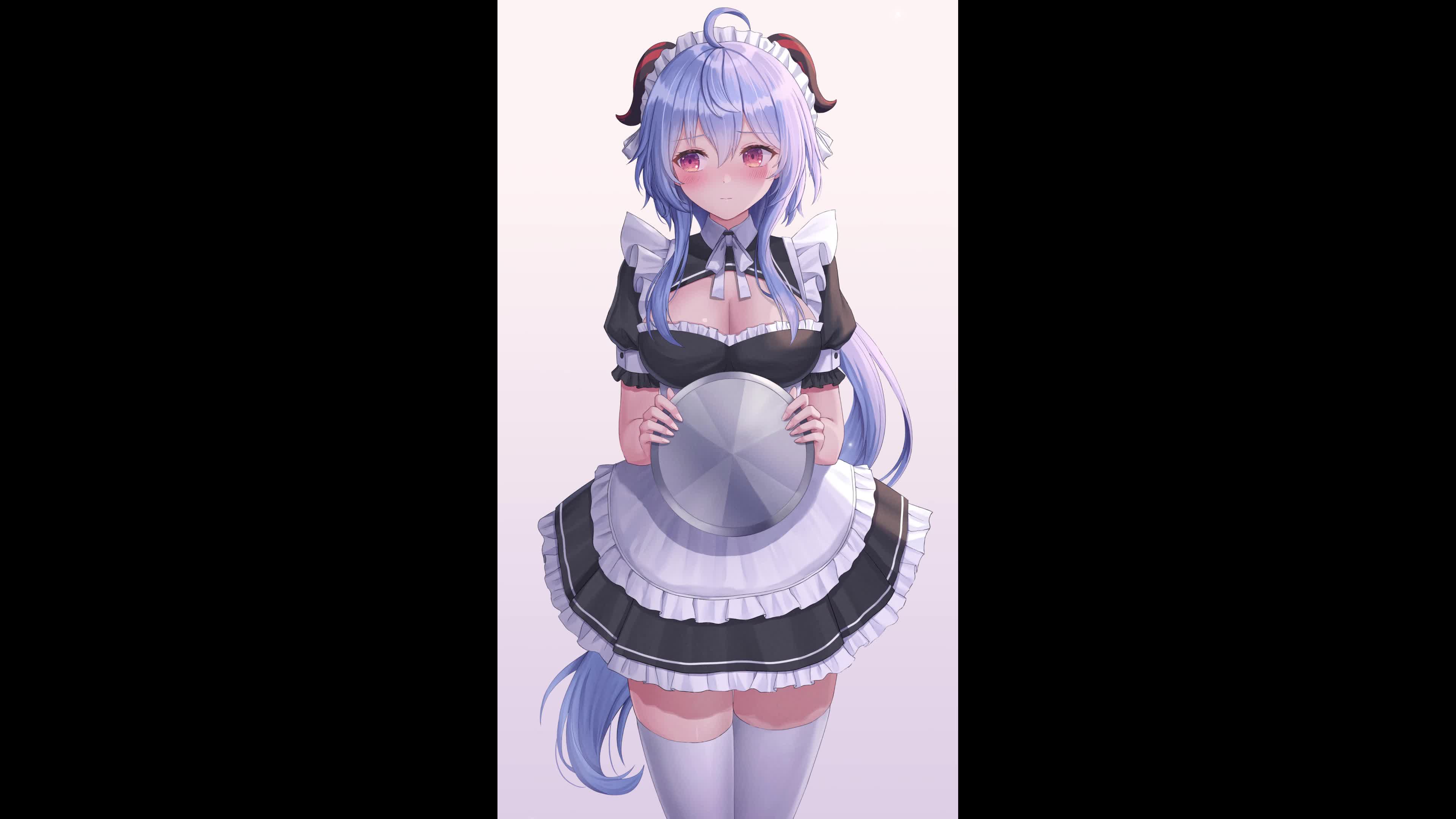 Guan Yu as Maid Genshin Impact for android Live Wallpaper