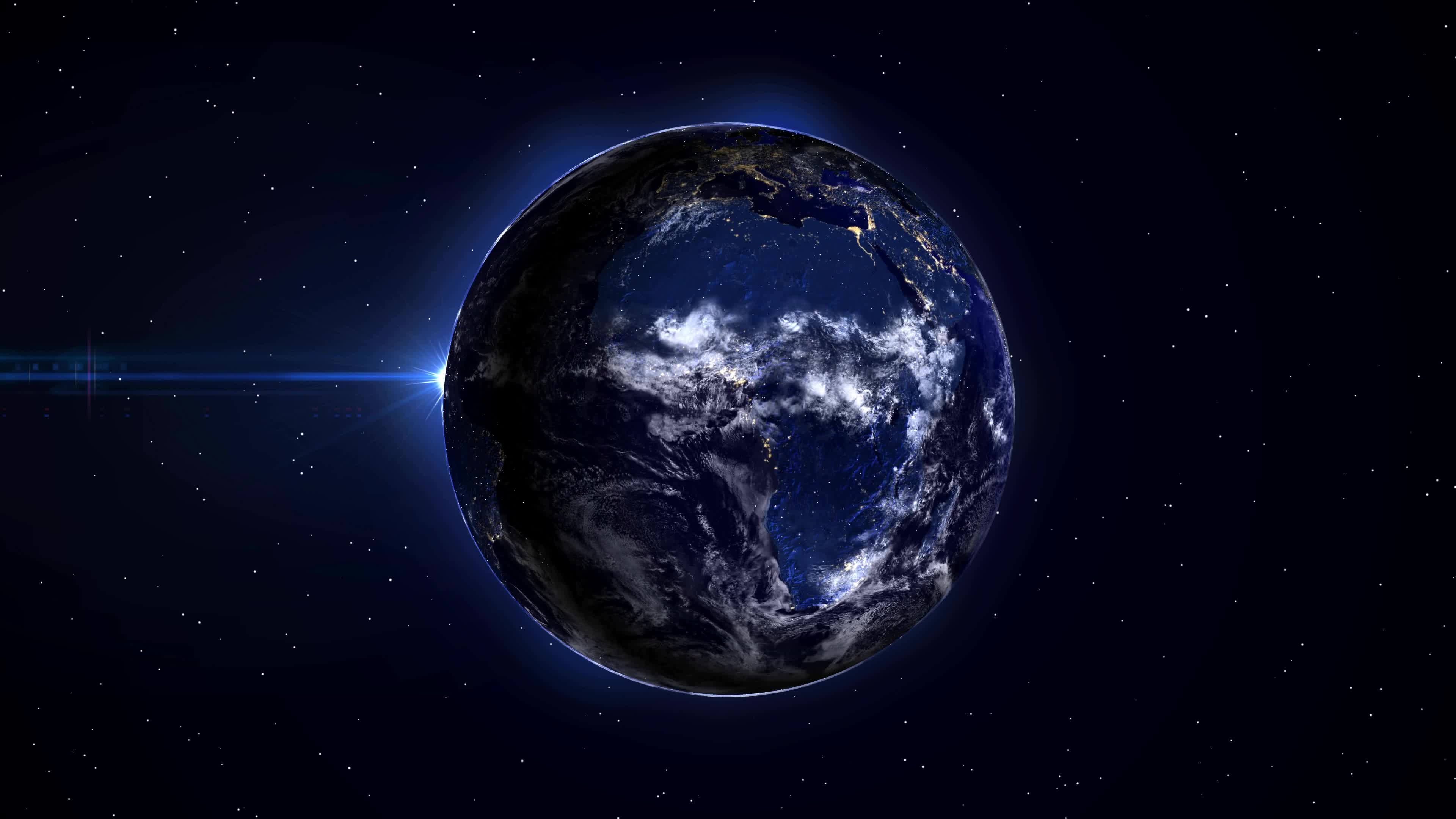 Earth at Night Lights 4K Live Wallpaper