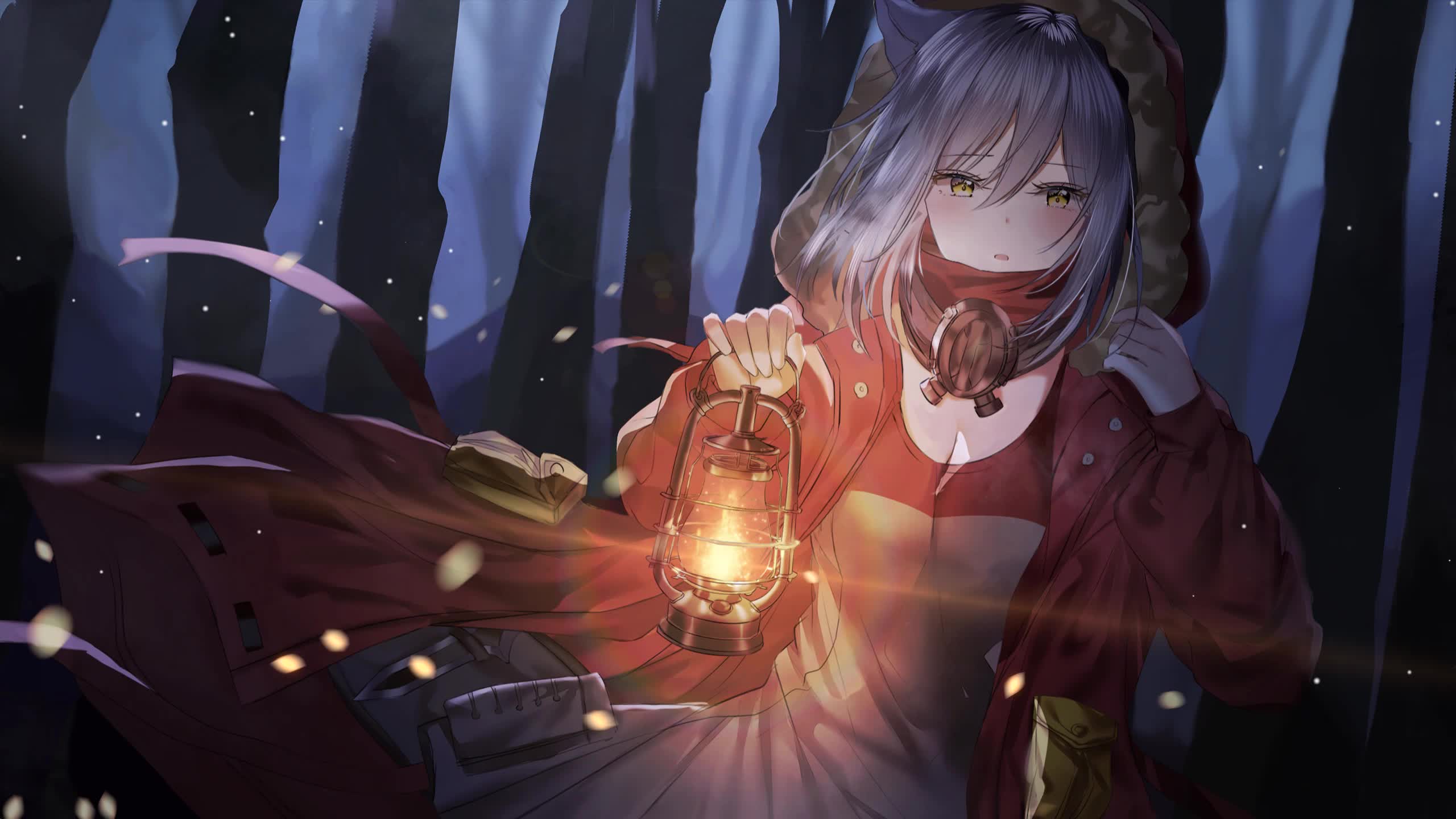 Arknights Werewolf Hunting Red 2K Live Wallpaper