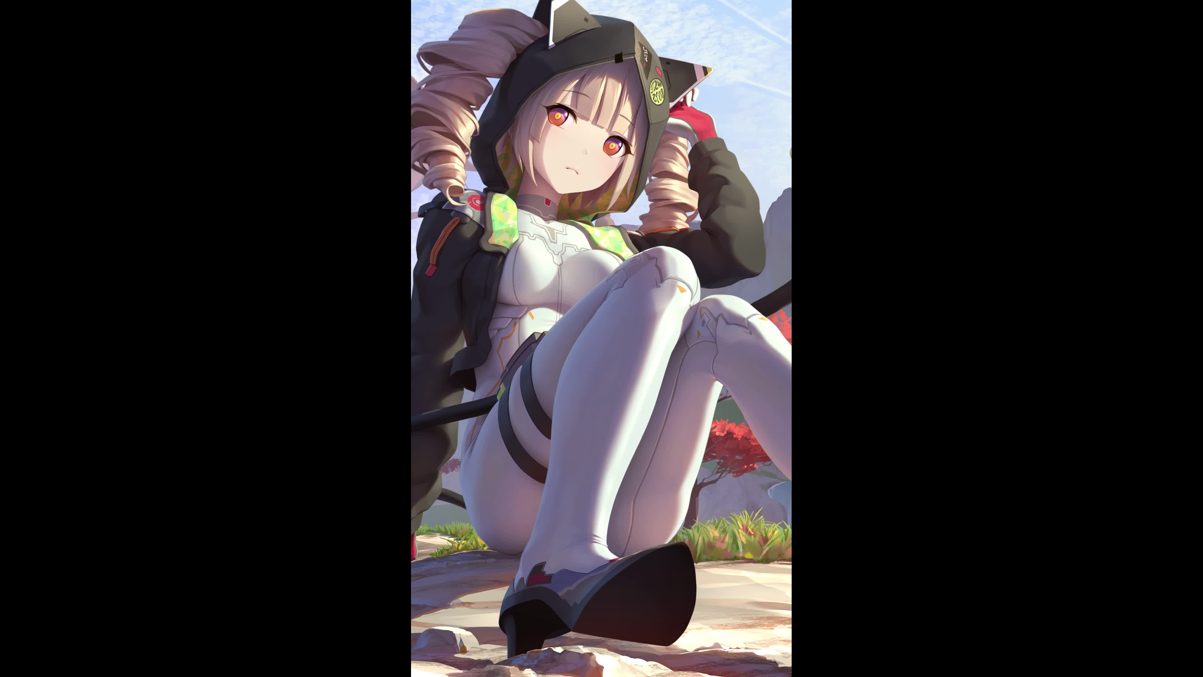 Nice girl with cat ears Live Wallpaper