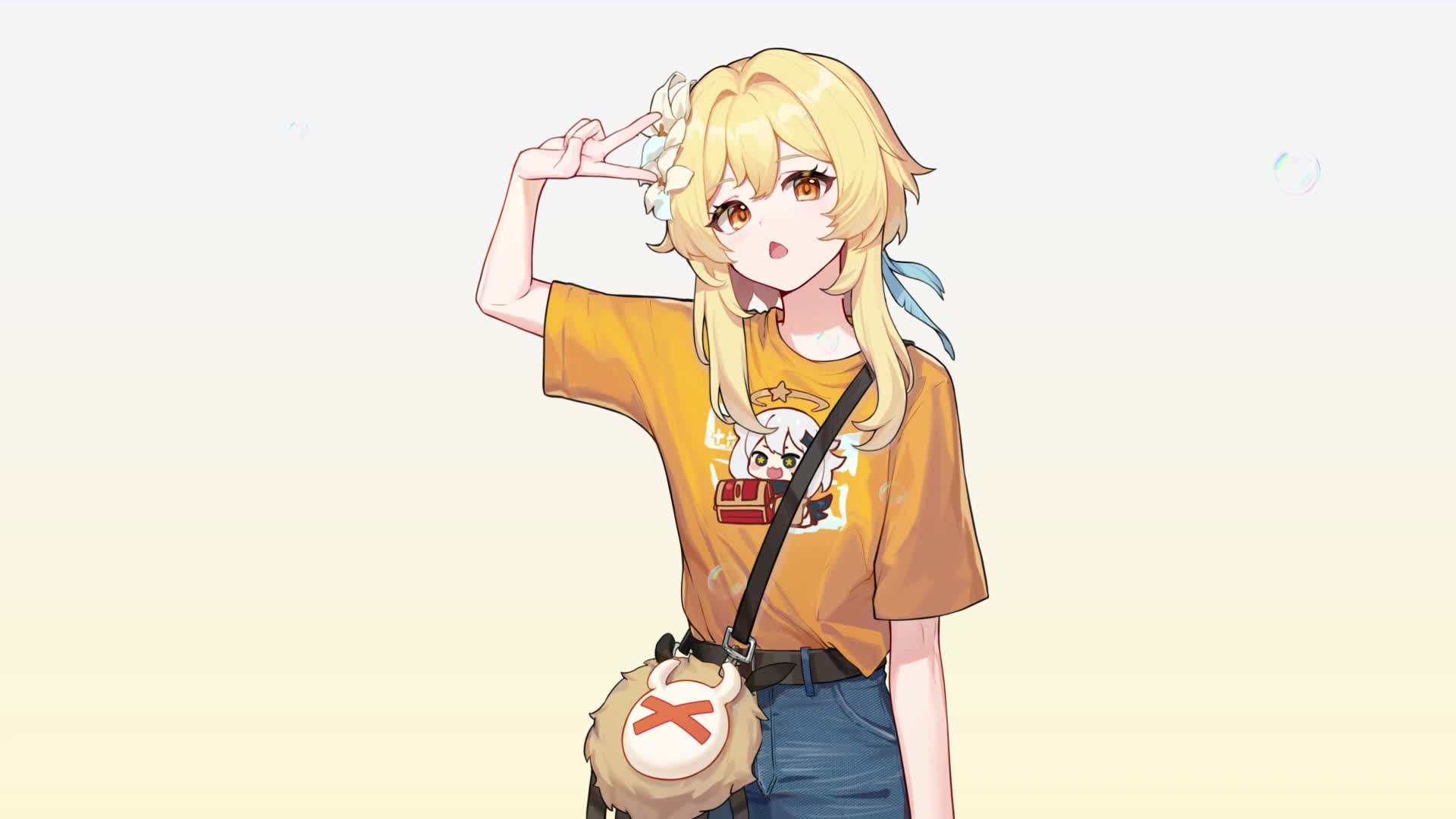 Lumine Genshin Impact Tshirt by Arigato Sama Redbubble Live Wallpaper