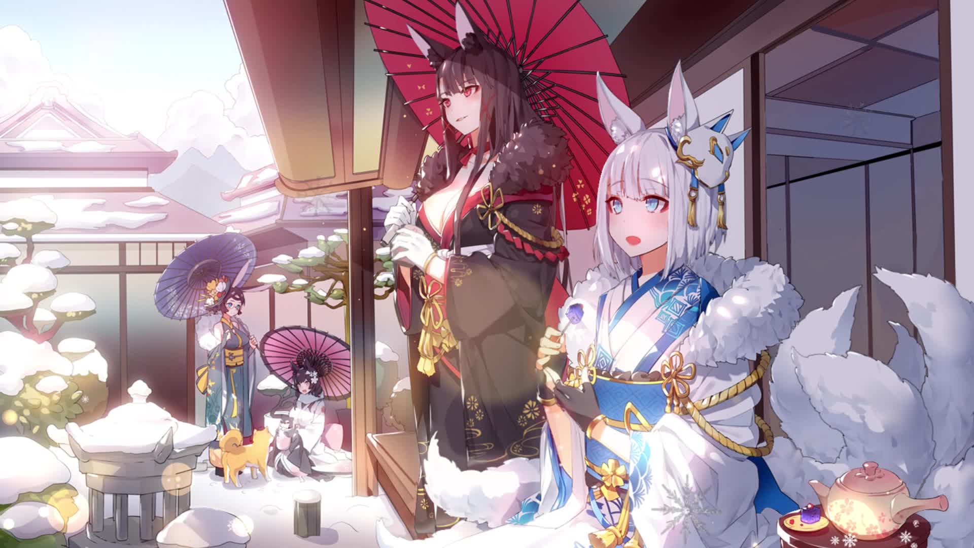 Akagi and akagi azur lane Live Wallpaper