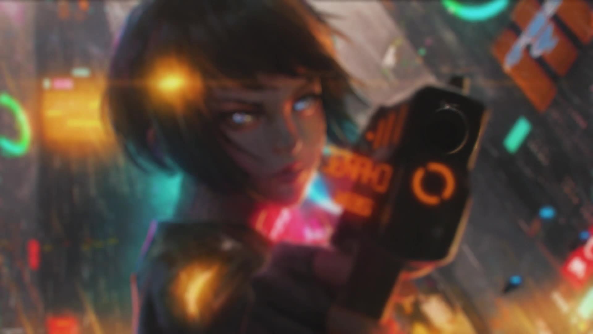 Cyberpunk Anime Girl Live Wallpaper