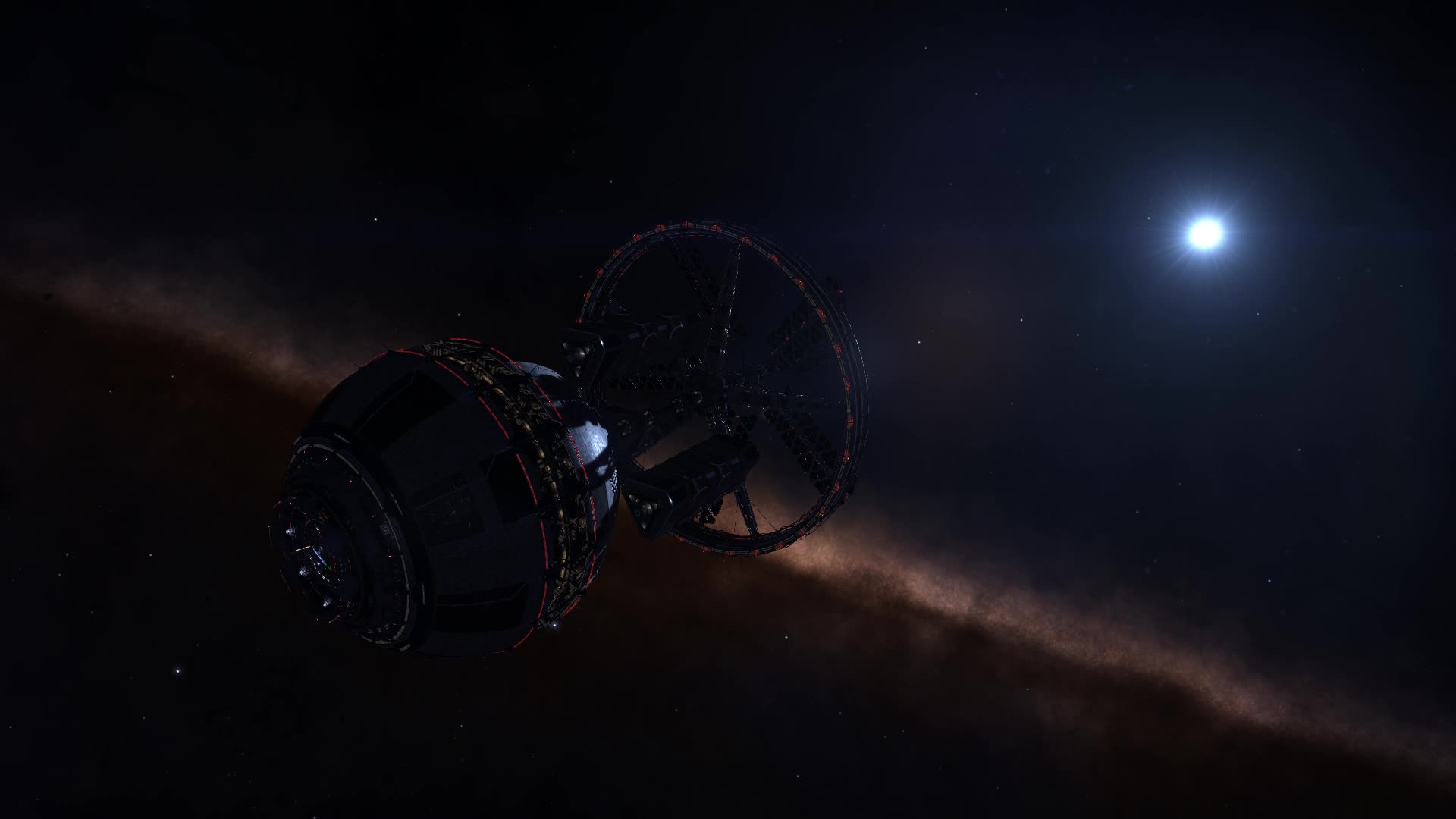 Elite Dangerous 17 Draconis Station Live Wallpaper