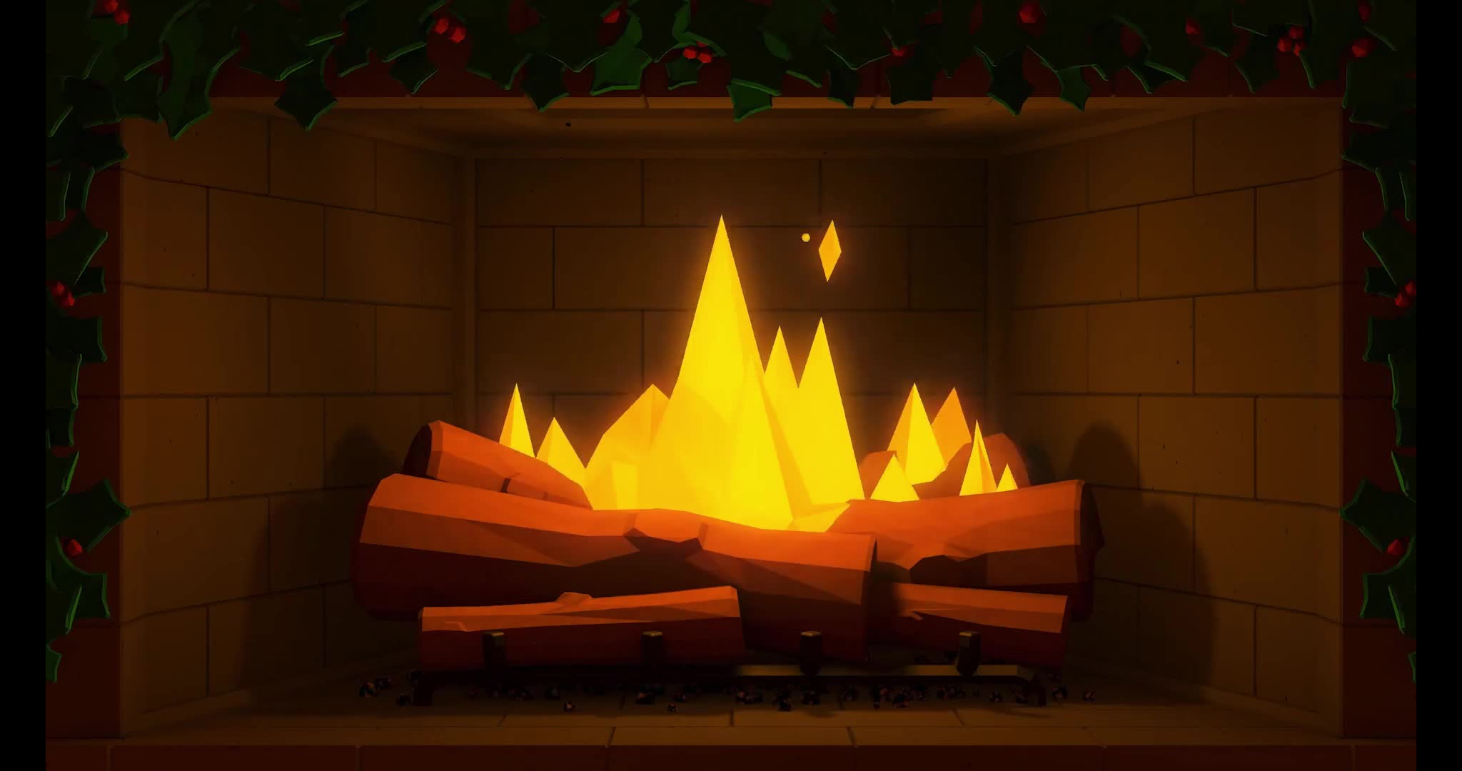 Fireplace from the Steam winter sale Live Wallpaper