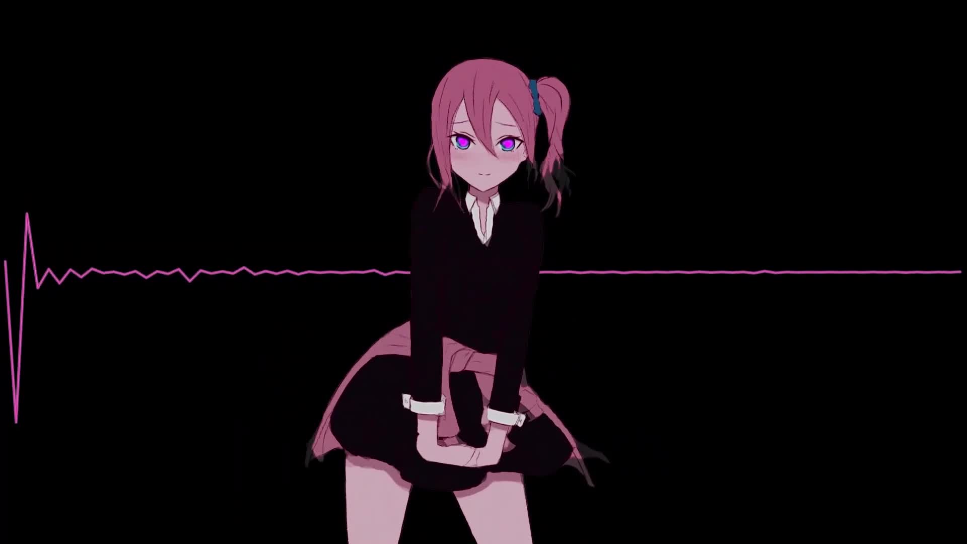 Ai Hayasaka dances to music from Helltaker Live Wallpaper