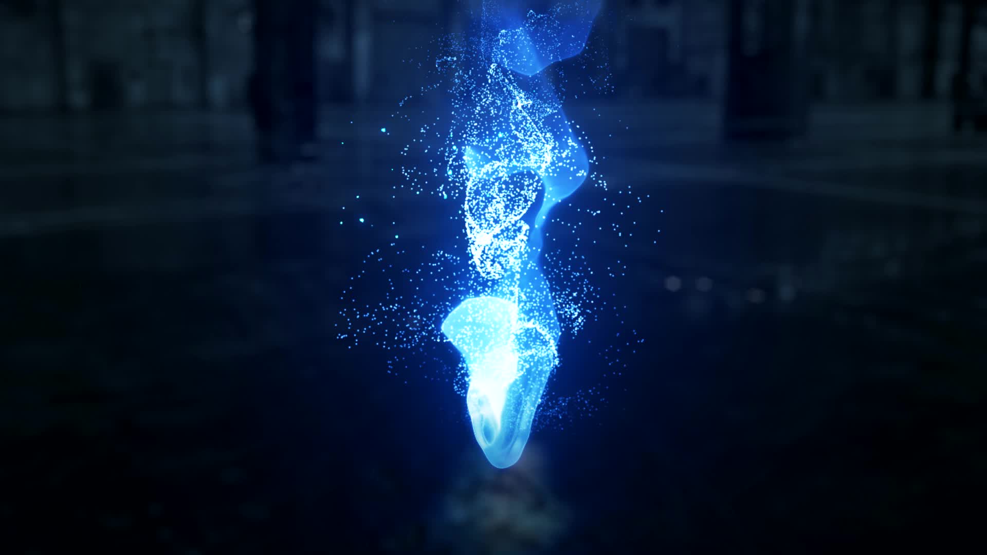 Blue Fire Particels Live Wallpaper