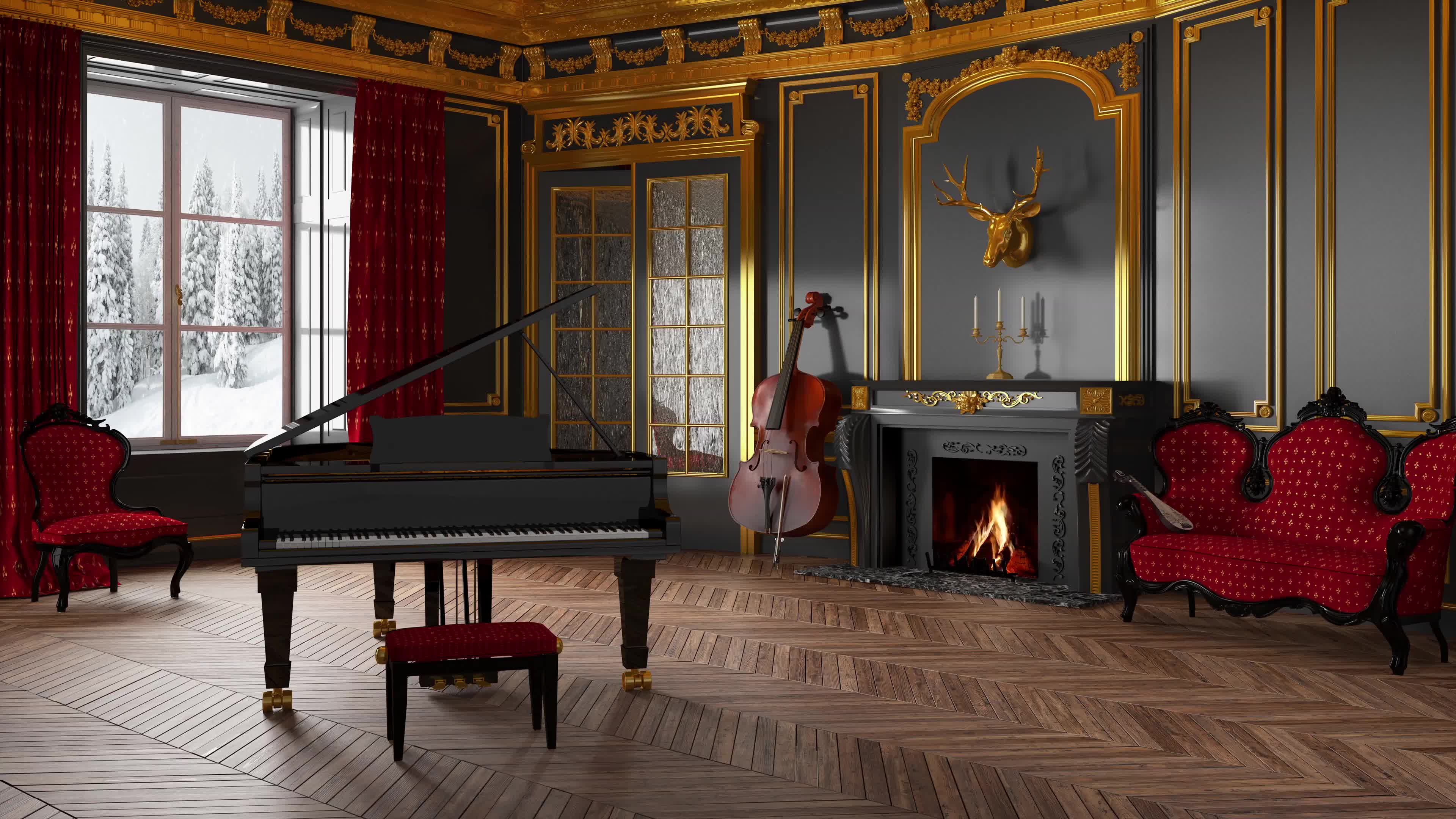 Great musicians room Live Wallpaper