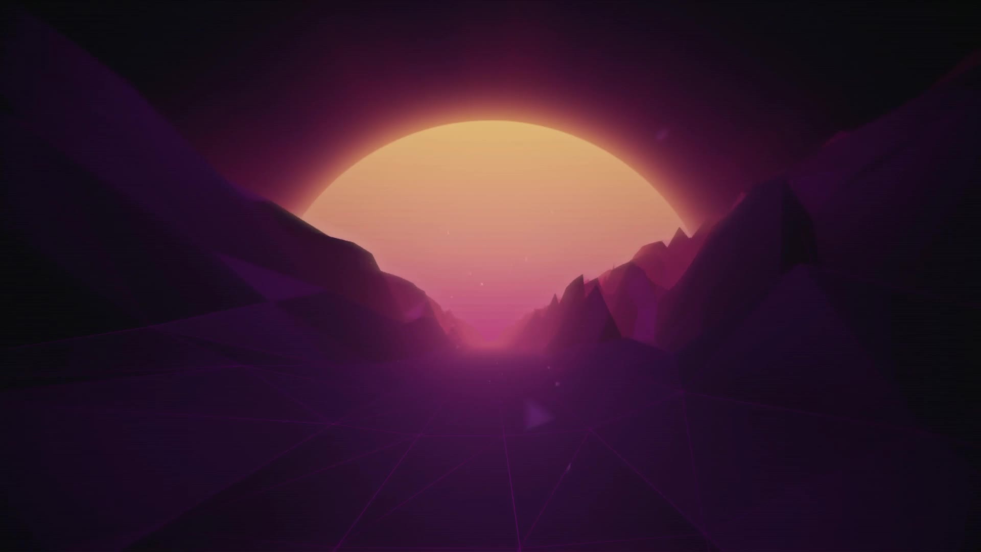 Futuristic Mountain Live Wallpaper
