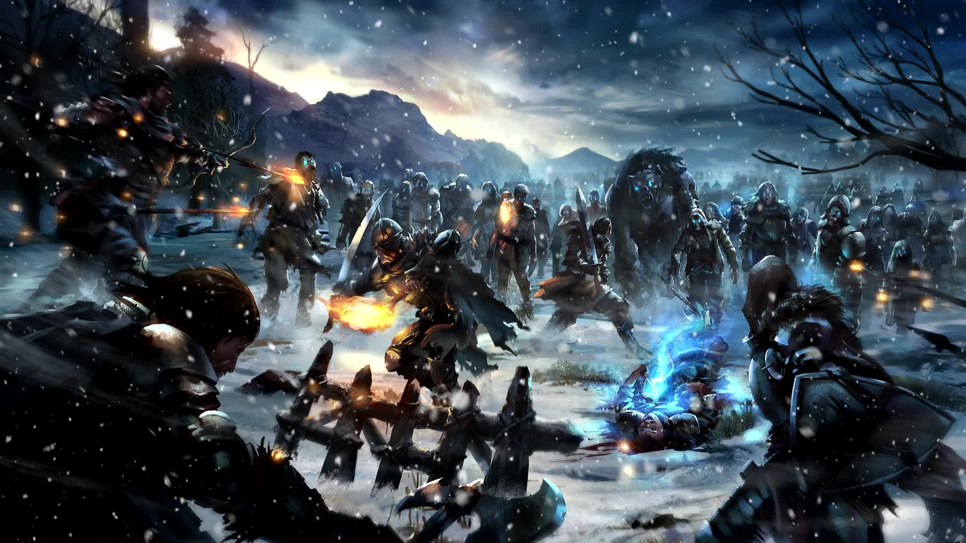 Battle with the wildlings-Game of Thrones Live Wallpaper