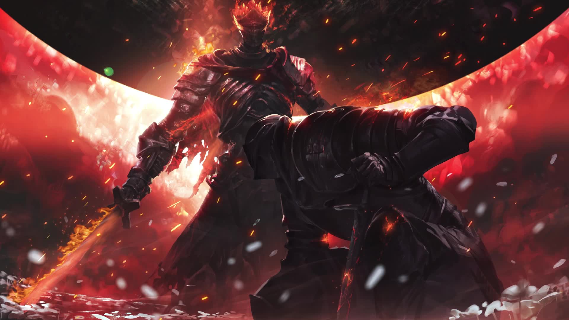 Flaming sword - Dark souls III Live Wallpaper