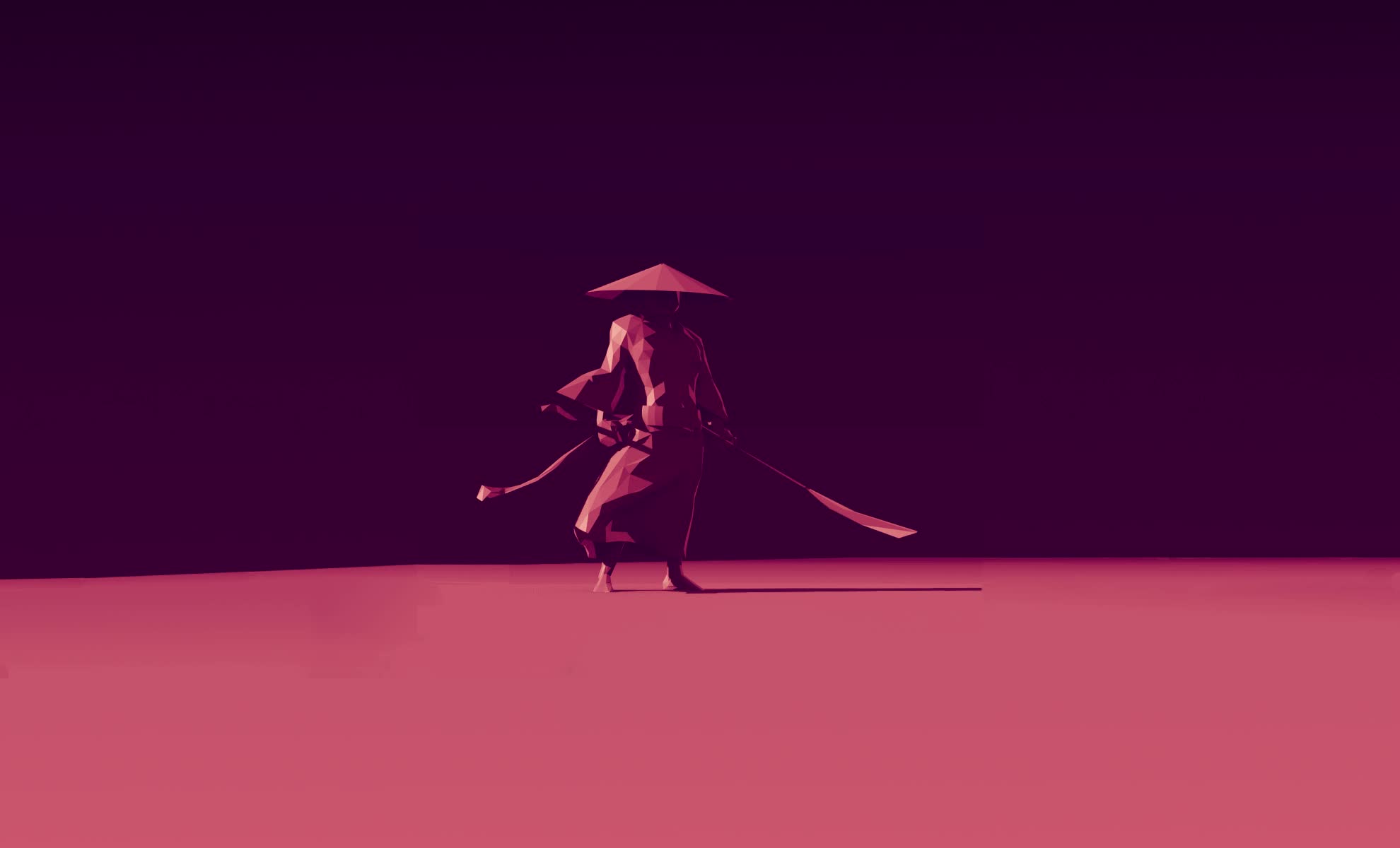 Samurai with a sword Live Wallpaper