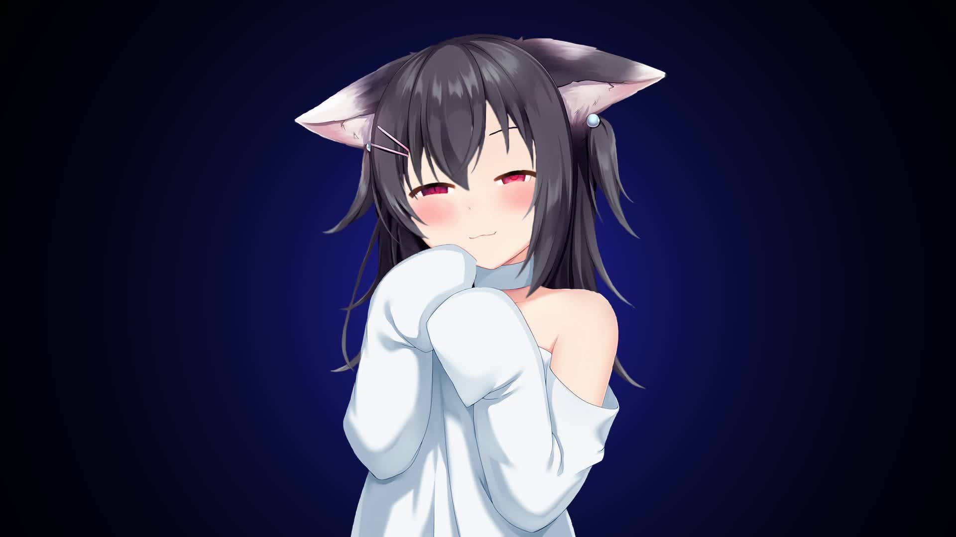 Anime cat girl Live Wallpaper