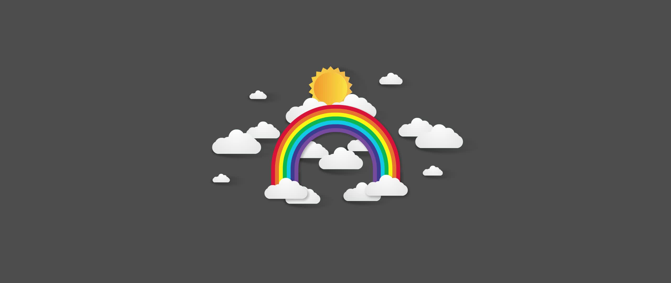Rainbows and clouds Live Wallpaper