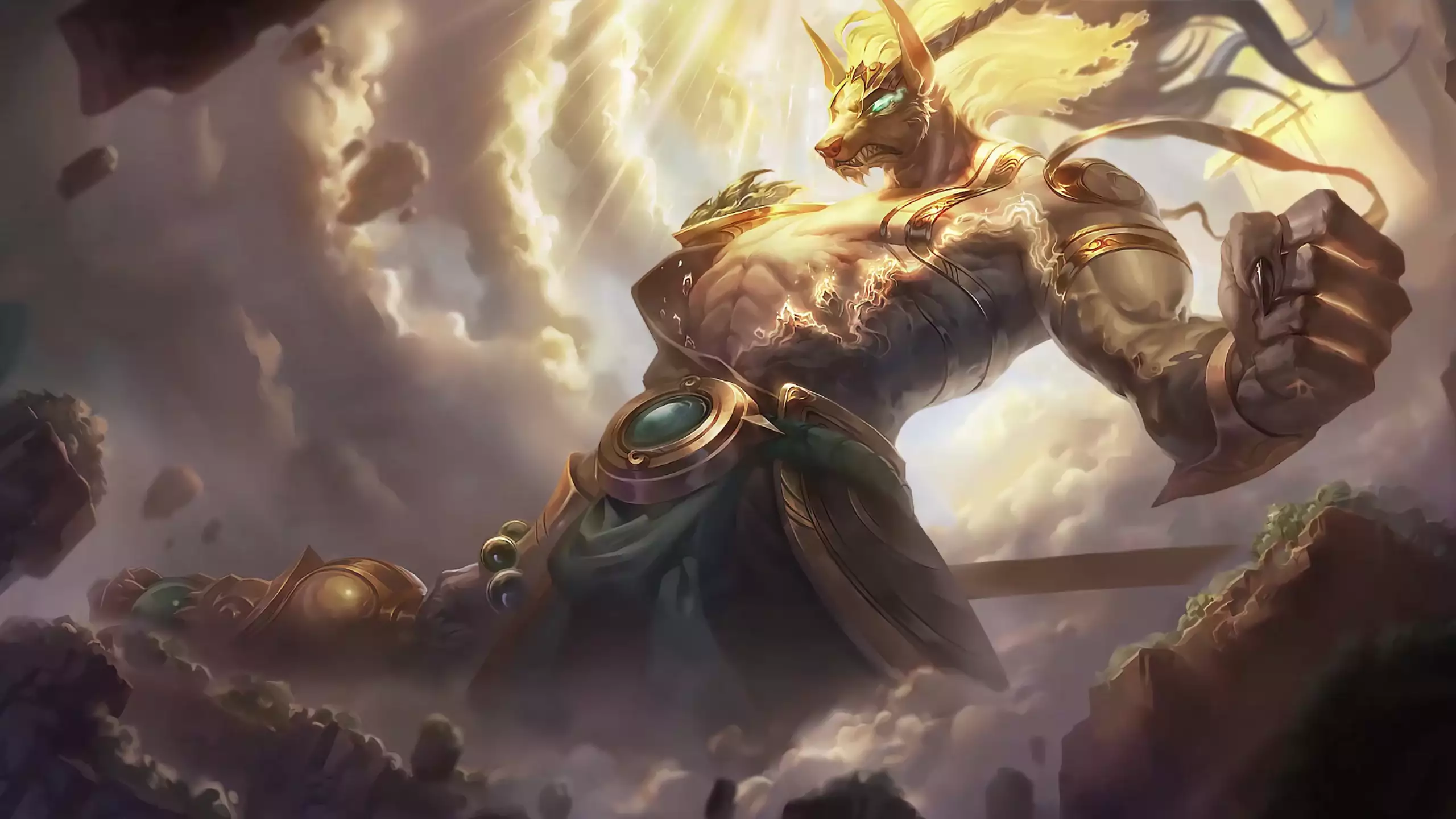 games, lunar guardian, anime, arts, lol, nasus, league of legends Live Wallpaper