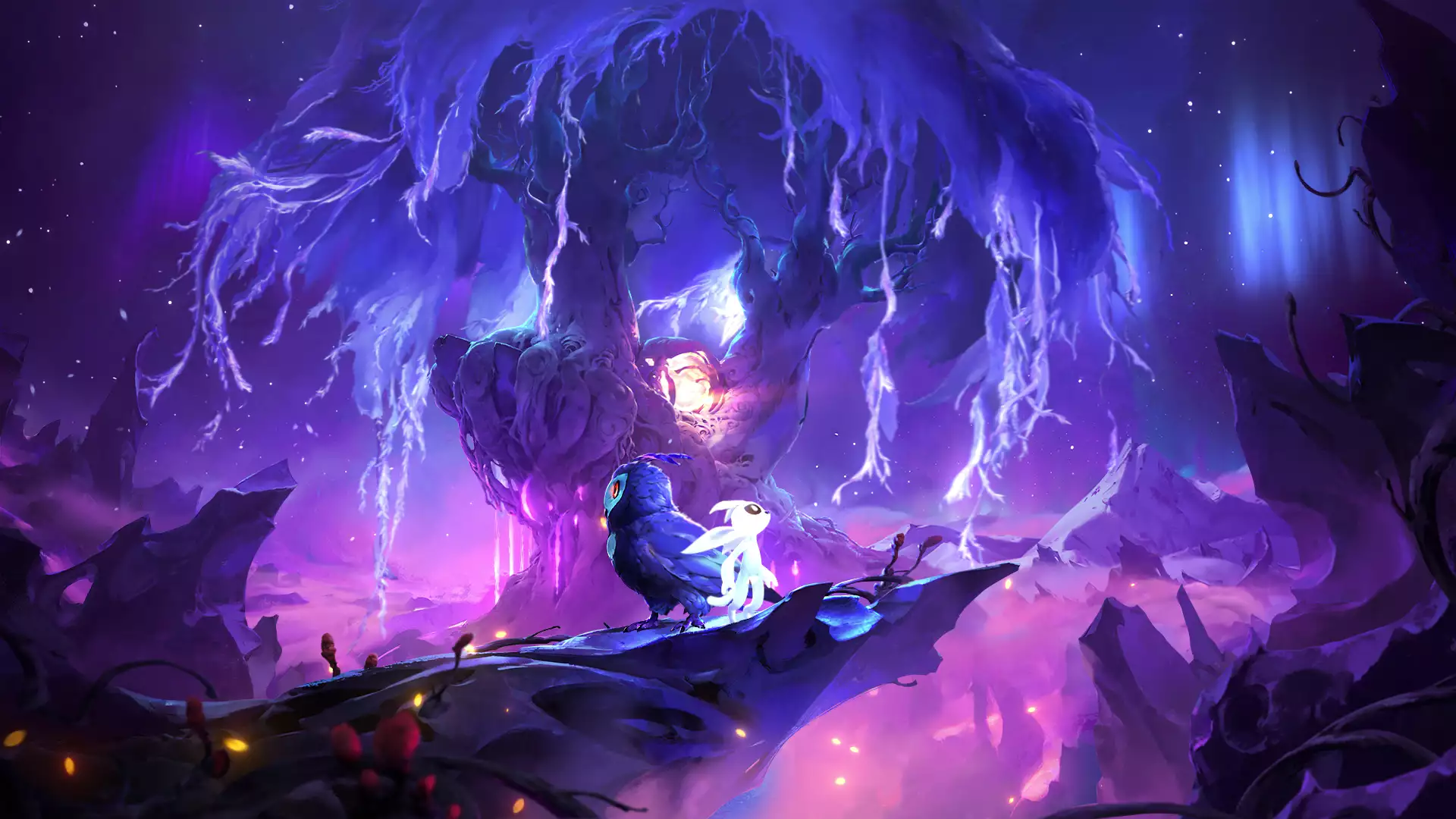 games, ori and will of the wisps, ku, bird, owl, tree, arts, ori and the will of the sages, ori Live Wallpaper