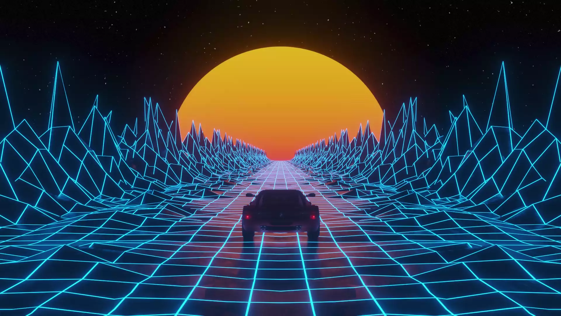 retro, graphics, auto - moto, neon Live Wallpaper