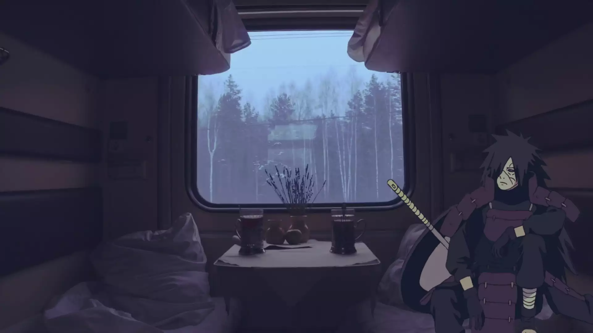 arts, a train, naruto, anime, madara uchiha, trip Live Wallpaper
