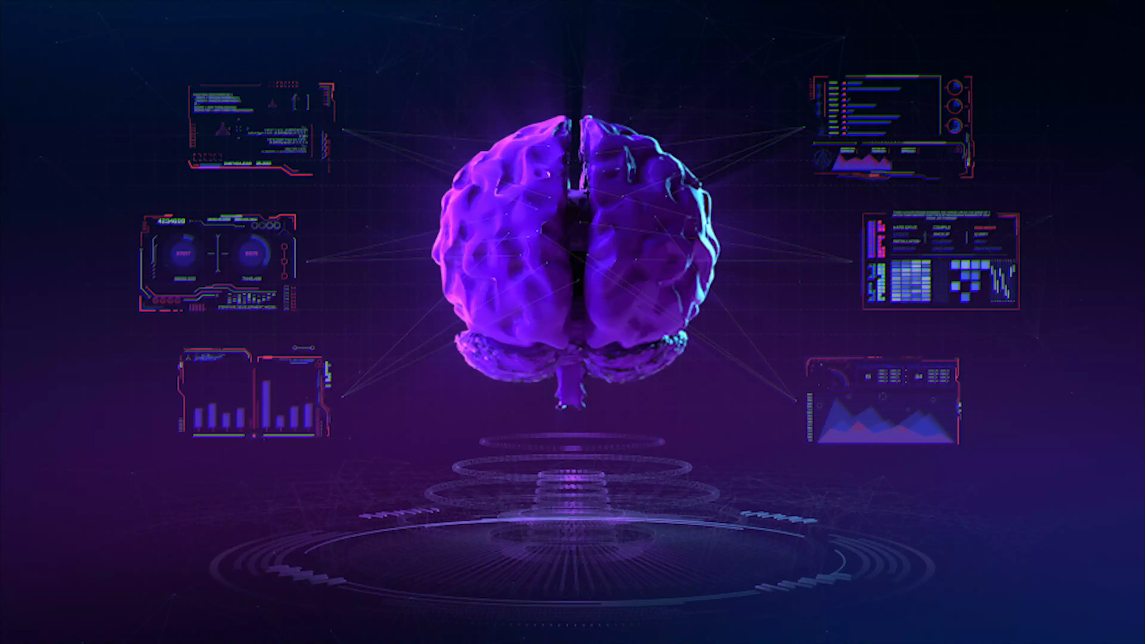 different, futuristic interface, cyberpunk Live Wallpaper