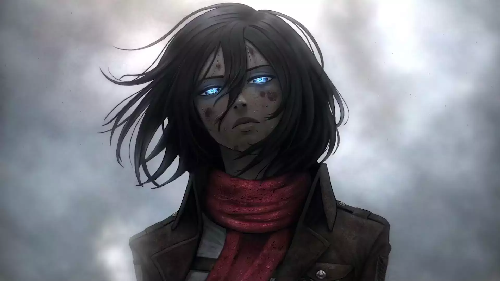 anime, anime girls, arts, mikasa ackerman, attack on titan Live Wallpaper