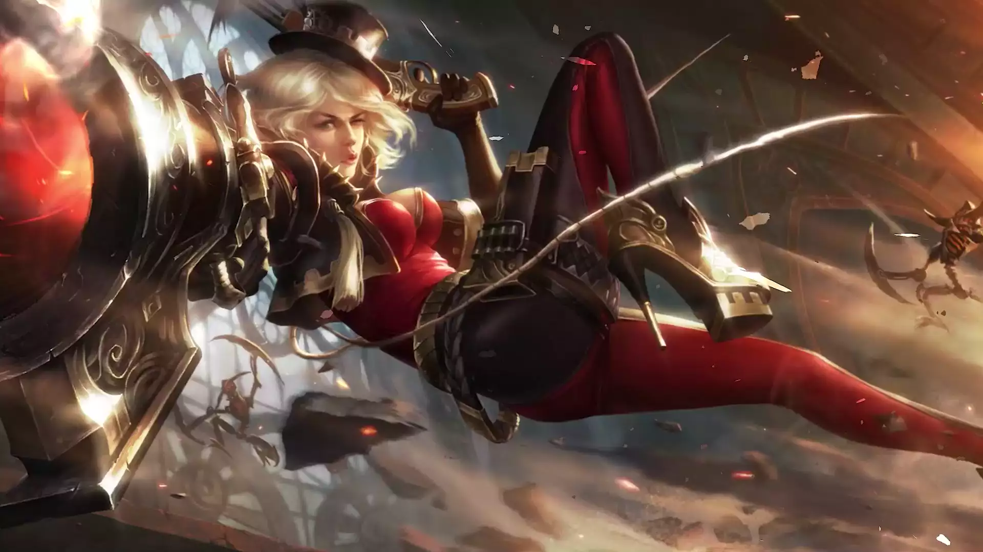 gunslinger, anime girls, weapon, anime, shooter, arts, games, revelation Live Wallpaper
