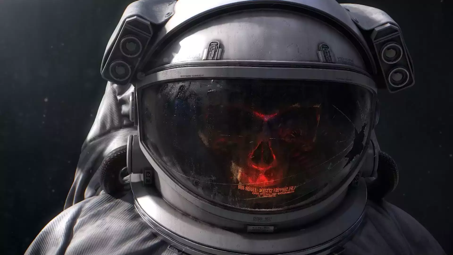 skull, mysticism - horror, skeleton, astronaut, arts Live Wallpaper