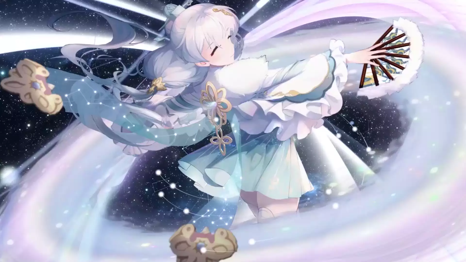 honkai impact, games, space, arts, anime, anime girls, theresa apocalypse, nice girl, fan Live Wallpaper