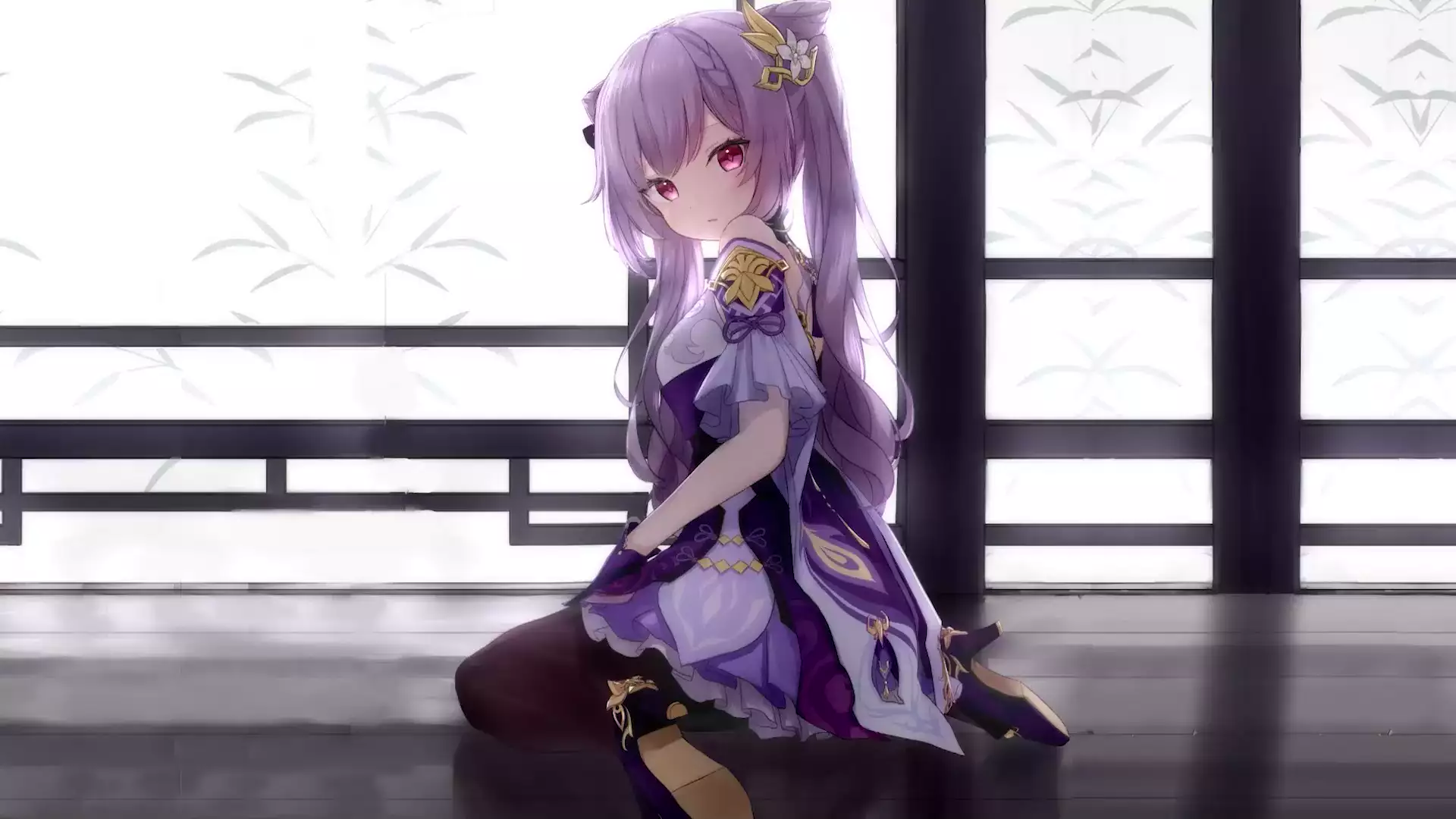 tights, anime girls, loli, ke qing, anime, games, genshin impact, arts, genshin impact Live Wallpaper