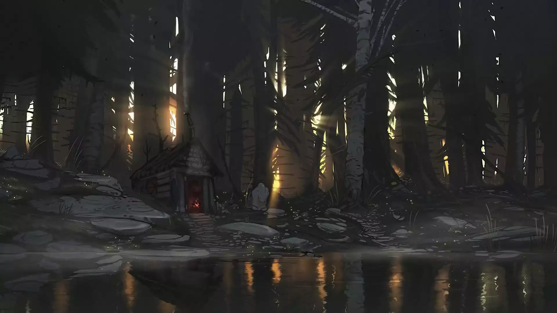 lake house, lake, forest, arts, landscapes - nature Live Wallpaper