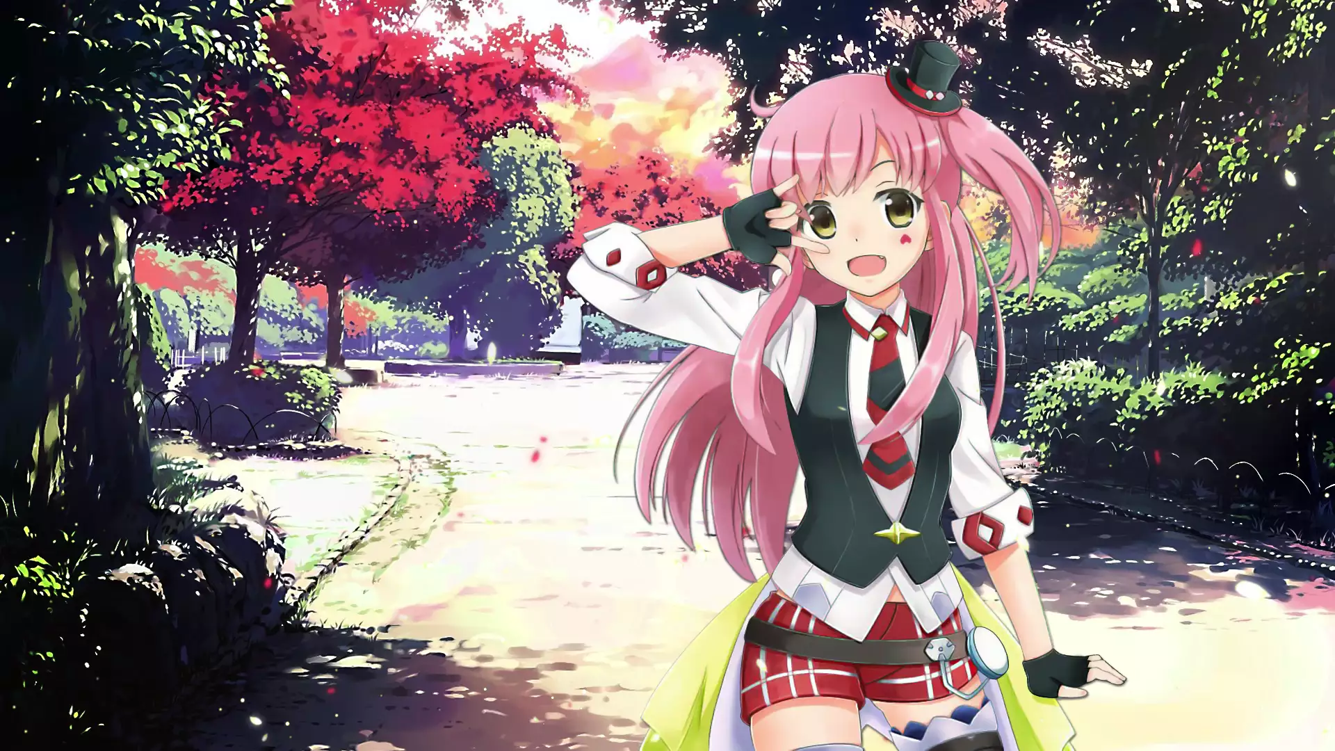 anime, park, beyond the horizon, anime girls, idol, conquering the horizon, horizon log, tetora, chronicles of the horizon, arts, login horizon, tetra Live Wallpaper