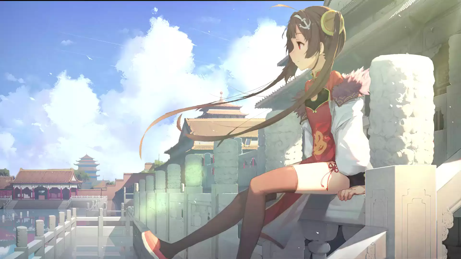 anime, arts, azur lane, games, stockings, pin high, anime girls, the azure way, lake Live Wallpaper
