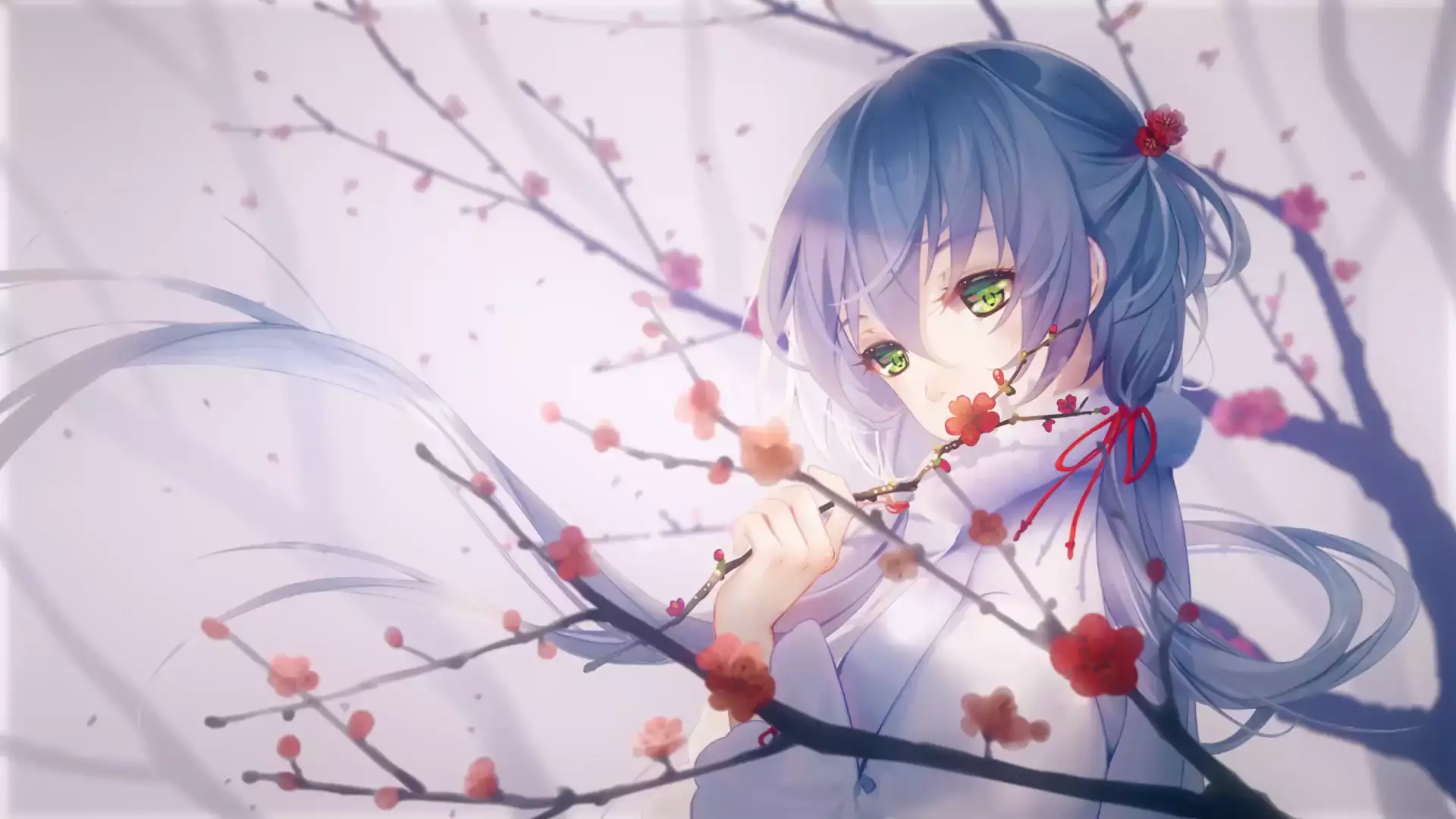 tian and lo, anime, arts, nice girl, sakura, virtual singer, anime girls Live Wallpaper