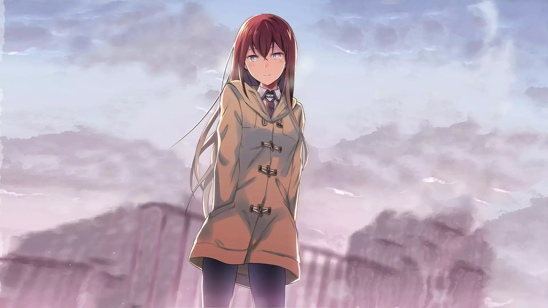 makise kurisu, kurisu makise, cute girl, arts, anime, smile, nice girl, stein s gate, anime girls, steins;gate Live Wallpaper