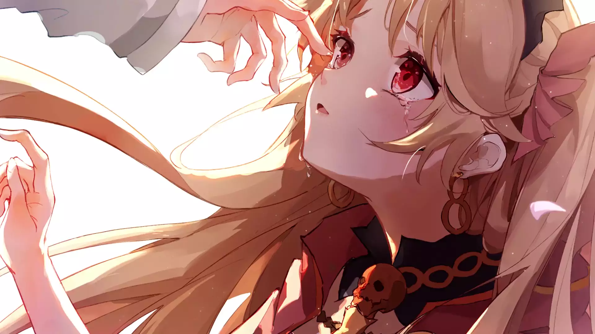 tears, anime girls, ereshkigal, arts, fate, ereshkigal, anime Live Wallpaper