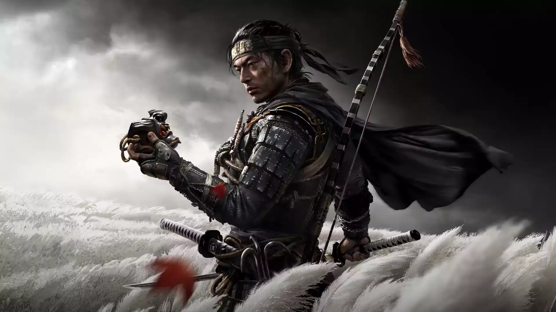 arts, onion, games, katana, the ghost of tsushima, ghost of tsushima, jin sakai, jin sakai, mask they, samurai Live Wallpaper