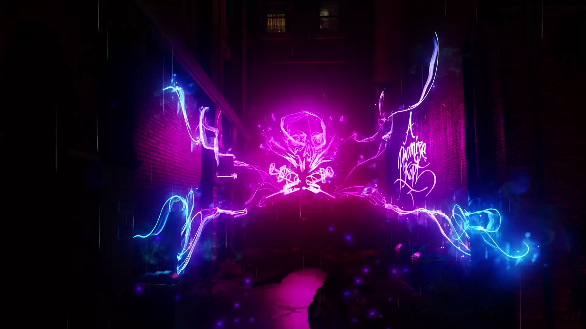 different, neon, skull Live Wallpaper