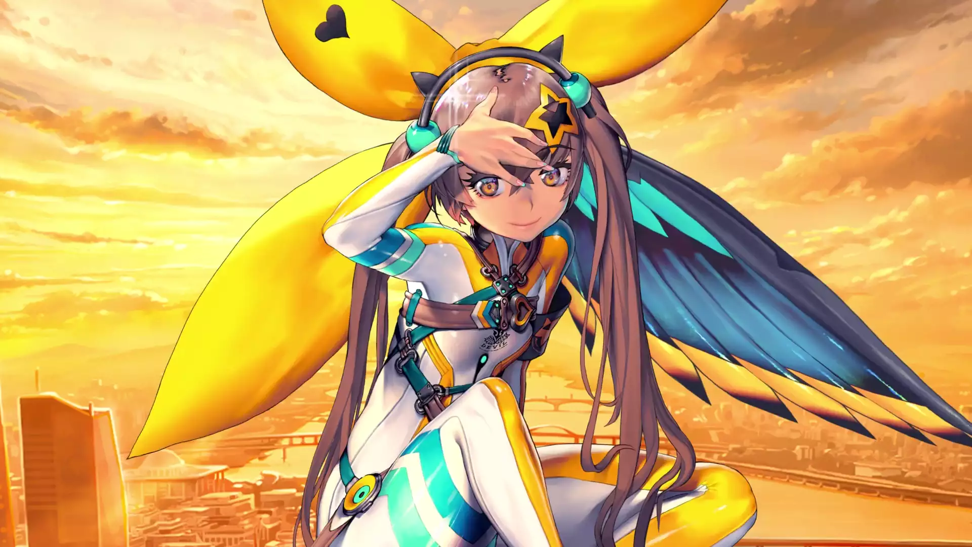 evening, anime, sunset, destiny child, arts, davi, games, anime girls, destinys child Live Wallpaper