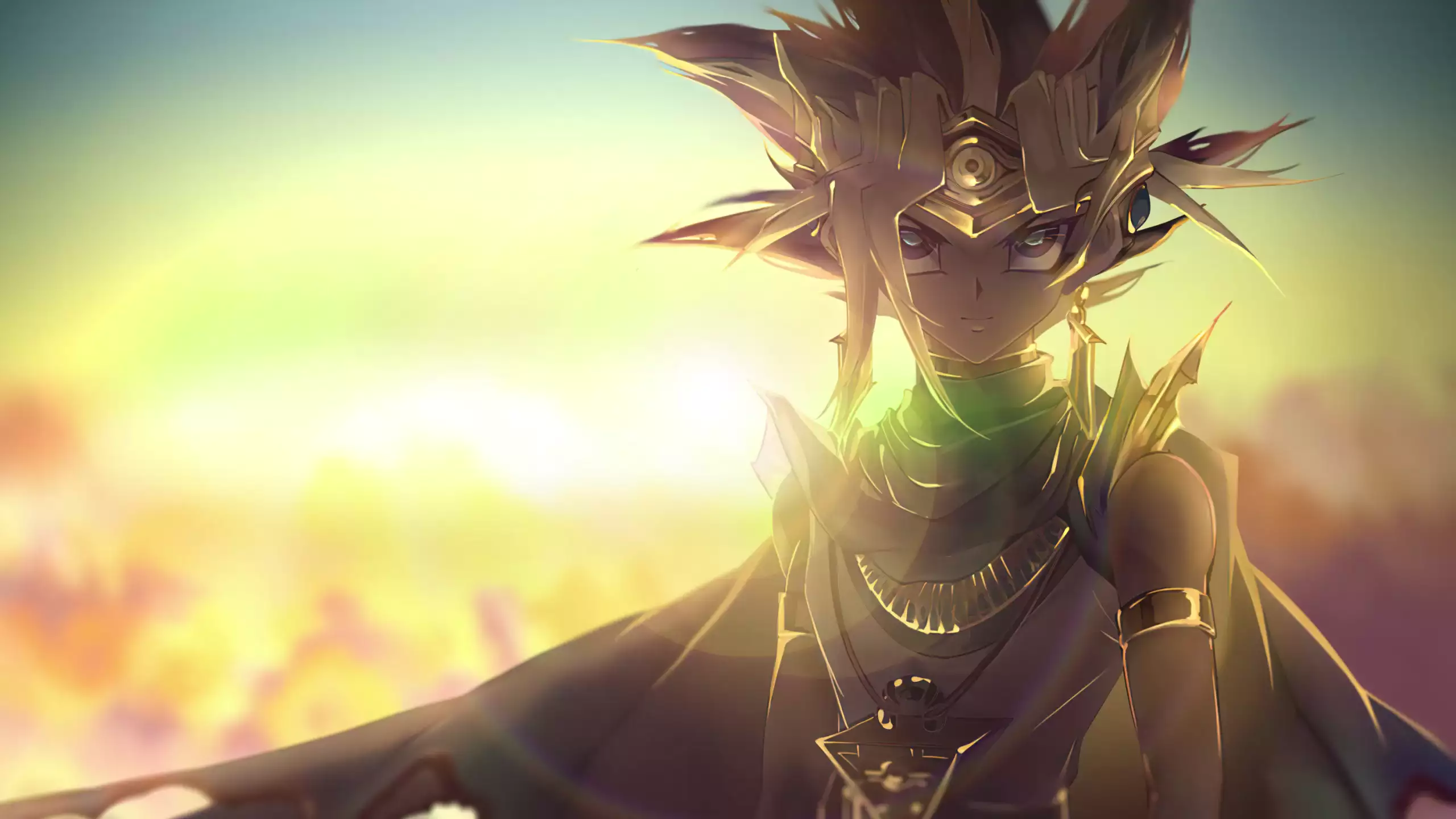yugio!, anime, arts, yami yuugi, yu-gi-oh!, evening, dark yugi Live Wallpaper