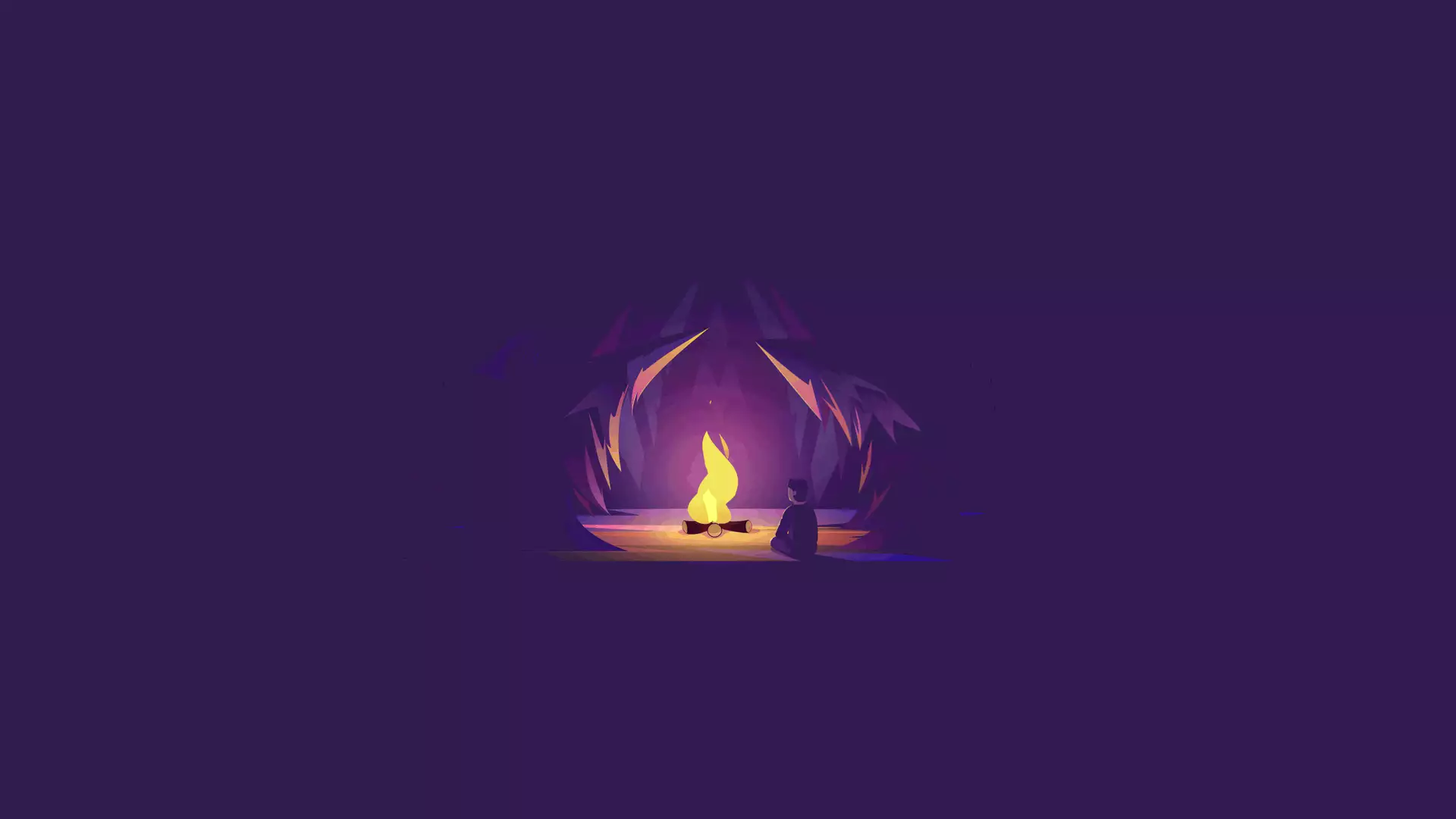 black background, arts, fire, night, forest Live Wallpaper