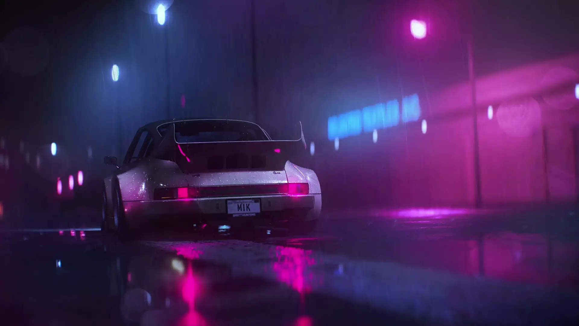 porsche, auto - moto, neon Live Wallpaper