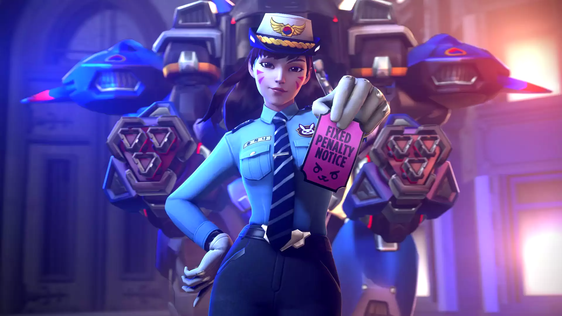 robots, overwatch, anime girls, games, anime, d va Live Wallpaper