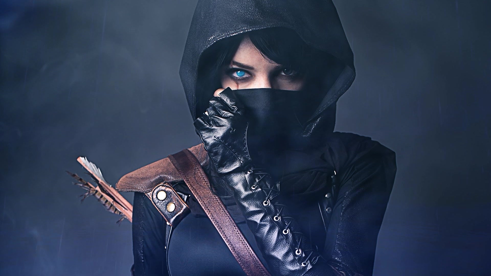 Girl in the hood Live Wallpaper
