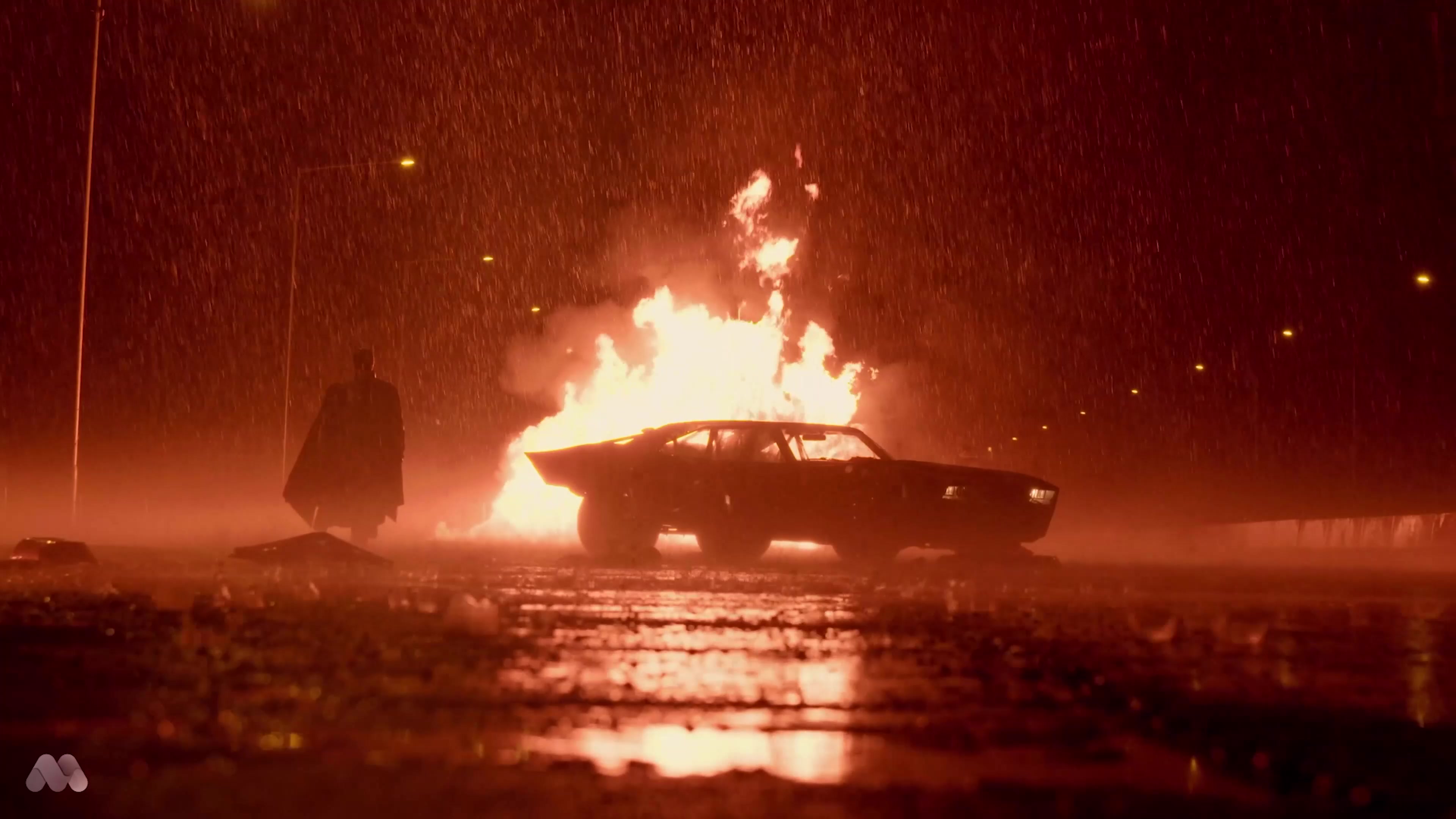 Batman Rain Fire Live Wallpaper