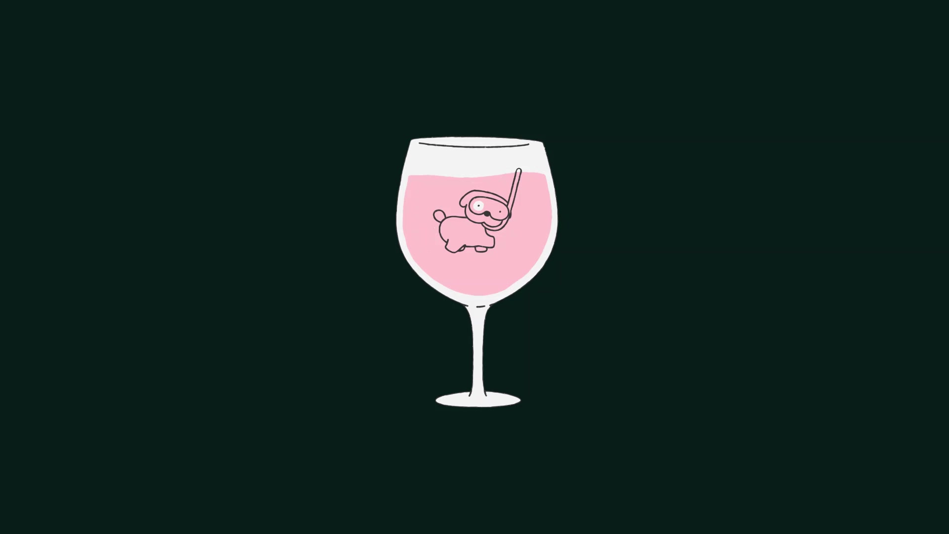 Funny Dog In a Glass Live Wallpaper
