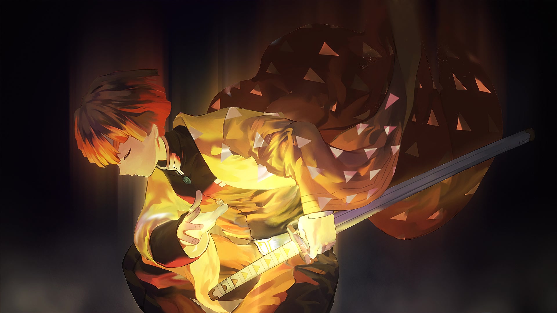 Zenitsu Agatsuma Live Wallpaper