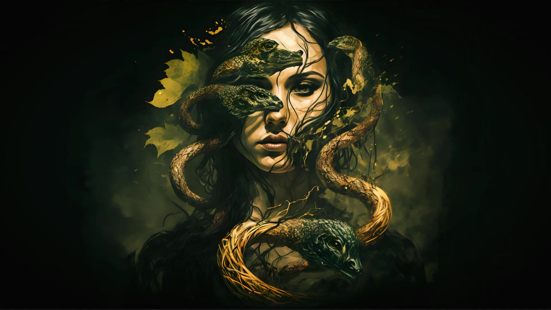 Snakes on Face Live Wallpaper